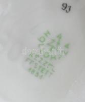 Hollóházi lány, retró porcelán figura, kézzel festett, jelzett, hibátlan, m: 19 cm