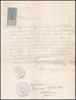 1921 Thorma János (1870-1937) autográf bizonyítványa a Nagybányai Szabad Festőiskola igazgatójaként ...