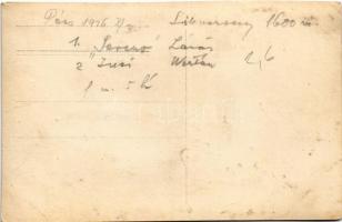 1926 Pécs, 1600m síkverseny, lóverseny / Hungarian horse race. photo (vágott / cut)