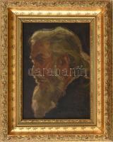 Krusnyák Károly (1889 - 1960): Férfi portré. Olaj, karton. Jelzett. Keretben. 17x12 cm