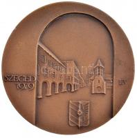 Lapis András (1942-) 1979. "IX. Magyar Endokrin Kongresszus / Szeged" kétoldalas bronz eml...