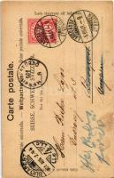 1901 Sankt Gallen, Multergasse / street view, dogs (EK)