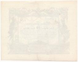 Ausztria 1851. 10G "Reichs-Schatzschein" korabeli hamisítványa eredeti bankjegypapíron T:I...