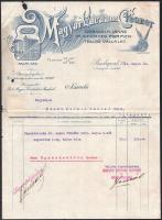 1911 Bp., Magyar Vacuum Cleaner fejléces számla