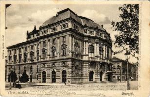 1904 Szeged, Városi színház. Divald Károly kiadása (EK)