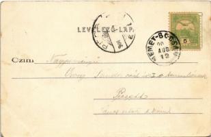 1904 Szeged, Városi színház. Divald Károly kiadása (EK)