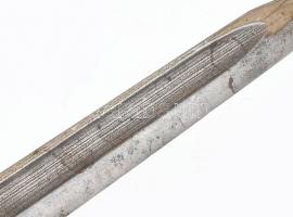 Bajonettből készített csont fogójú tőr. 43 cm