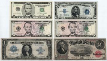 Amerikai Egyesült Államok 1919-1921. (1917.) 2$ "Willam S. Elliot - John Burke" + 1923-192...