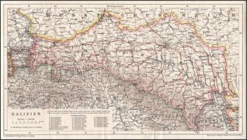 cca 1900 Galizien - Galicia térképe 41x24 cm