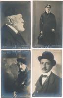 11 db RÉGI motívum képeslap: híres emberek (Szinyei Merse Pál, Kosztolányi Dezső, Karinthy Frigyes, ...