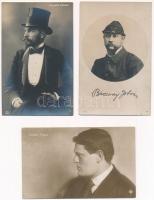 11 db RÉGI motívum képeslap: híres emberek (Szinyei Merse Pál, Kosztolányi Dezső, Karinthy Frigyes, ...