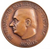 Nagy Géza (1921-) 1959. "Dr. Franciscus Kiss Professor Anatomiae" egyoldalas, öntött bronz érem (104mm) T:2