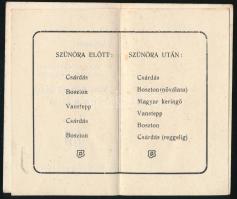 1926 A Hódmezővásárhelyi Gazdasági Egyesület táncmulatságának táncrendje, litho címlap, kitöltetlen