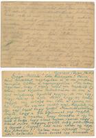 2 db magyar második világháborús zsidó KMSZ (közérdekű munkaszolgálatos) tábori posta a 203/6. tábor...