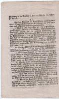 Ausztria / Bécs 1807.07.23. I. Ferenc pátense a bécsi városi bankócédulák átváltásáról, mellékelve e...