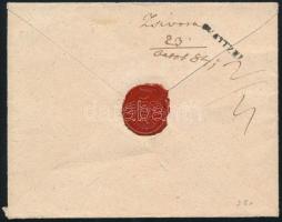 1841 Ajánlott tértivevényes levél / Registered cover with recorded delivery "PESTH / RECOMANDIR...