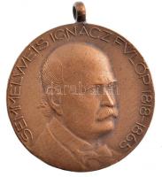 1968. Semmelweis Ignácz Fülöp 1818-1865 / Septimana Solemnis Semmelweis Budapest 1968 bronz emlékérem füllel (30,5mm) T:2 ph.