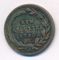 1780K 1kr Cu "Mária Terézia" T:2- Huszár: 1762, Unger III.: 1274.a