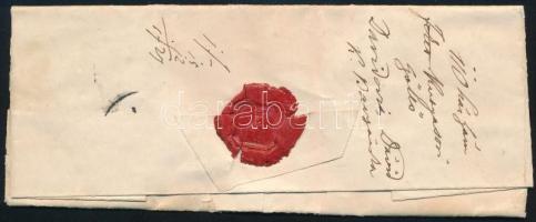 1858 3kr levélen / on cover "TÁLLYA" - Sátoraljaújhely