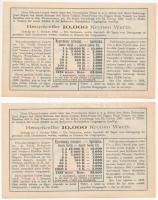Budapest 1903. "Tanuló Sorsjegy" 1K értékben, felülbélyegzéssel (2x, sorszámkövető) T:I-