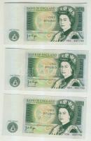 Nagy-Britannia 1978-80. 1Ł (3x) egymásutáni sorszámmal T:I