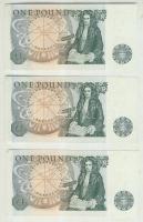 Nagy-Britannia 1978-80. 1Ł (3x) egymásutáni sorszámmal T:I