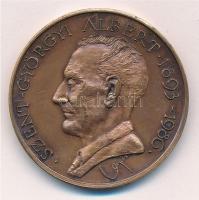 Lapis András (1942-) 1987. Szent-Györgyi Albert 1893-1986 / Szote - Nobel-díjának 50. évfordulójára - MÉE bronz emlékérem (42,5mm) T:1- CS 621.