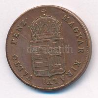 1848. 1kr Cu T:2 kis karc Adamo B1