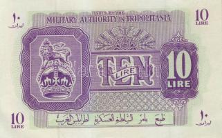 Líbia/II. világháború/angol megszállás/katonai kiadás 1943. 10L T:I-