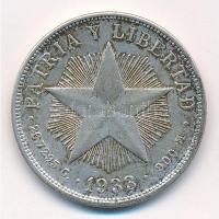 Kuba 1933. 1P Ag T:2 patina, ph, kis karc
Cuba 1933. 1 Peso Ag C:XF patina, edge error, small scrat...