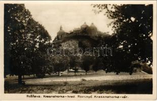 Krasznahorkaváralja, Krásnohorské Podhradie; vár / Hrad Krásna Horka / castle