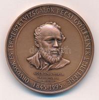 1995. XLII. Dunántúli Belgyógyász Vándorgyűlés Pécs 1995 / Orvosok és Természetvizsgálók Pécsi Gyűlésének Emlékére 1845-1995 / Hölbling Miksa Orvostudor 1811-1901 Br emlékérem (42,5mm) T:1-