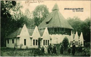 1918 Alváca-gyógyfürdő, Vata de Jos; Új fürdőház. Berkovits Izidor kiadása / new bath, spa (EK)