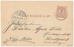 1899 (Vorläufer) Brassó, Kronstadt, Brasov; Landschaft hinter der Graft mit dem weissen Thurm / Graf...