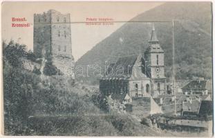 Brassó, Kronstadt, Brasov; Fekete templom. leporellólap 10 képpel / Schwarze Kirche / church. leporellocard with 10 pictures (EK)