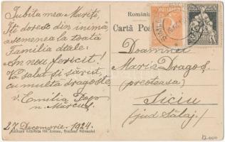 1924 Szilágysomlyó, Simleu Silvaniei; Gara / Vasútállomás, gőzmozdony, vonat, vasutasok / railway st...