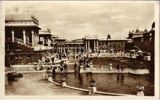 1929 Budapest XIV. Széchenyi gyógyforrás strandfürdője, fürdőzők (EK)