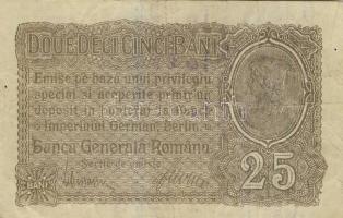 Románia/I. világháború/német megszállás 1917. 25B sorszám 7 számjegyű T:II/III