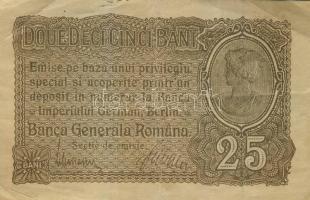 Románia/I. világháború/német megszállás 1917. 25B sorszám 8 számjegyű T:II/III