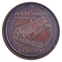 Lapis András (1942-) 1981. "10 éves a Kiskőrösi Csoport / Petőfi szülőháza" bronz emlékére...