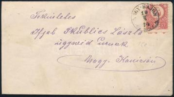 1874 5kr borítékon / on cover &quot;NAGY-BAJOM&quot;