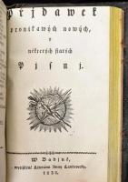 [Třanovský, Jiří (1597-1637):] Cithara sanctorum: Pjsně Duchownj, staré y nowé, kterychz cyrkew kres...