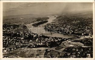 1943 Budapest, Gellérthegy, Tabán, Citadella. A m. kir. állami térképészeti intézet légi felvétele I.