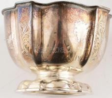 Ezüst (Ag) 2db lekvártartó, jelzett, m:5cm, nettó: 129g