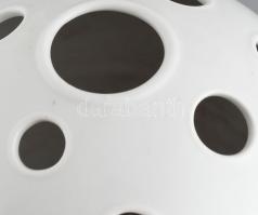 Herendi fehér mázas porcelán váza, jelzett, hibátlan, m: 22 cm