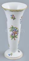 Herendi Viktória mintás, "trombita" váza, hibátlan, jelzett. M: 21,5cm