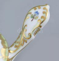 Herendi Viktória füles csokoládés csésze fedővel, kézzel festett, jelzett, hibátlan, h: 13 cm