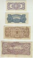 Holland-Indiák/II. világháború/japán megszállás 1942. 1c (2x), 5c, 10c (3x), 1/2G (1x), 1G (1x), 10G...