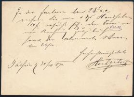 1872 2kr díjjegyes levelezőlap / PS-card "GÁLSZÉCS"