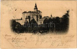 1898 (Vorläufer) Frydlant, Friedland (i. Böhmen); Schloss Friedland / castle (EK)